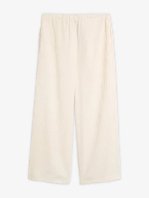 Obrázek produktu Spodnie culotte z materiału ze strukturą BonPrix biały