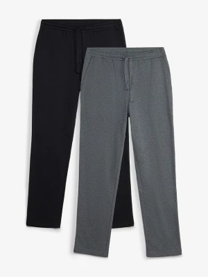 Obrázek produktu Spodnie joggingowe (2 pary) BonPrix szary