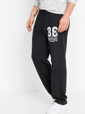 Obrázek produktu Spodnie joggingowe ze sportowymi detalami, z czystej bawełny organicznej BonPrix czarny