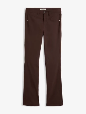 Obrázek produktu Spodnie z bengaliny ze stretchem o kroju bootcut, z mieszanki wiskozy BonPrix brązowy