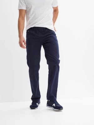 Obrázek produktu Spodnie z gumką w talii, Regular Fit Straight, z czystej bawełny BonPrix niebieski