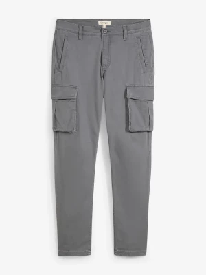Obrázek produktu Spodnie z kieszeniami cargo, z czystej bawełny z domieszką stretchu, regular fit, straight BonPrix szary