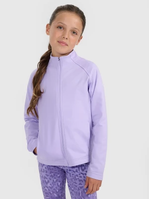 Obrázek produktu Sportovní mikina na zip bez kapuce dívčí - fialová 4F