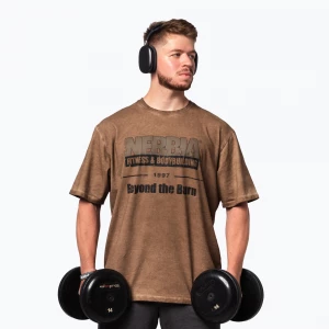 Obrázek produktu Sportovní tričko NEBBIA Washed-Off Heritage light brown