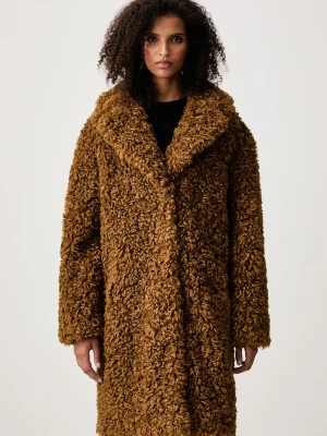Obrázek produktu Stand Studio kabát z umělé kožešiny dámský Camille Cocoon Coat hnědá