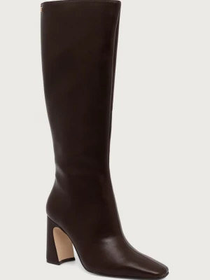 Obrázek produktu Steve Madden kozačky nad kolena dámské kožené Flares-H hnědá