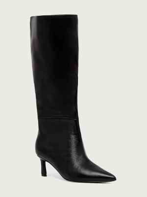Obrázek produktu Steve Madden kozačky nad kolena dámské kožené Lavan černá