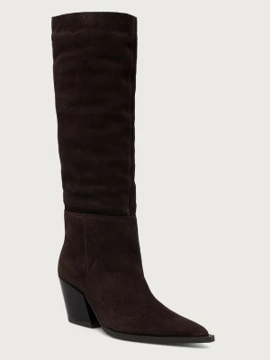 Obrázek produktu Steve Madden kozačky nad kolena dámské semišové Menthe hnědá
