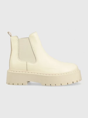 Obrázek produktu Steve Madden Kožené kotníkové boty Steve Madden Veerly béžová