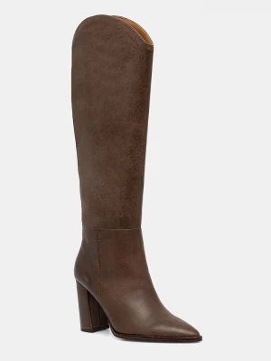 Obrázek produktu Steve Madden Kožené kozačky Steve Madden Bixby hnědá
