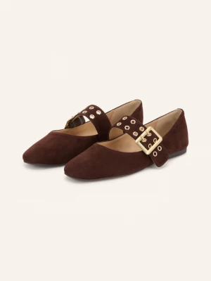 Obrázek produktu Steve Madden Mary Jane Baleríny Atlantica tmavě hnědá / zlatá