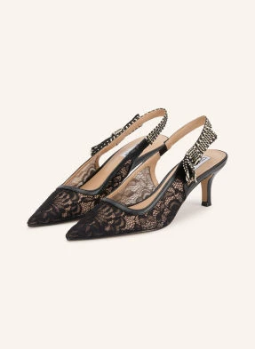 Obrázek produktu Steve Madden Slingpumps Ensemble S Krajkou A Třpytivou Přízí černá / režná