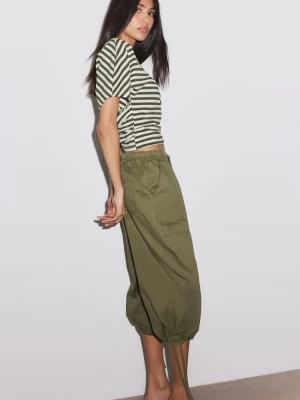 Obrázek produktu Stradivarius Bermudy Z Popelínu V Relaxed Střihu Khaki