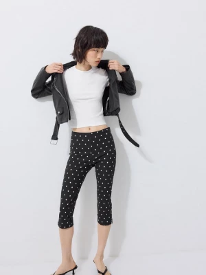 Obrázek produktu Stradivarius Biker Bunda S Páskem Z Imitace Kůže Black