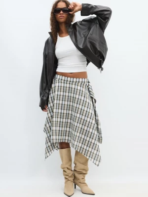 Obrázek produktu Stradivarius Bunda Typu Bomber Páskem Z Imitace Kůže Brown
