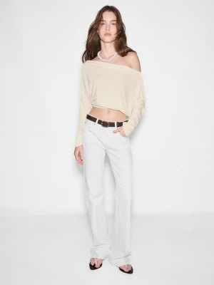Obrázek produktu Stradivarius D68 Jeans Bootcut S Páskem White