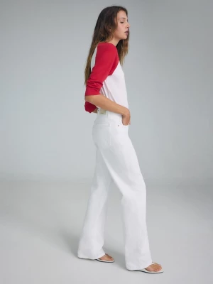 Obrázek produktu Stradivarius D92 Džíny Straight Wide Fit Bílá