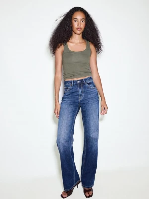 Obrázek produktu Stradivarius D92 Džíny Straight Wide Středně Modrá