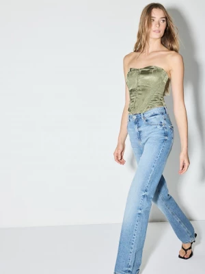Obrázek produktu Stradivarius D98 Džíny Straight S Vintage Efektem Středně Modrá