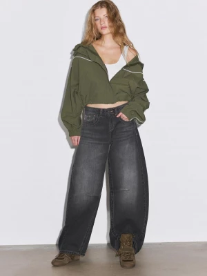 Obrázek produktu Stradivarius Džíny Barrel S Low Waist Středně Šedá
