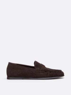 Obrázek produktu Stradivarius Flexibilní Mokasíny Z Kůže V Hnědé Barvě Hnědá