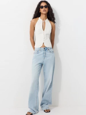 Obrázek produktu Stradivarius Halter Top S Knoflíky White