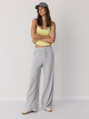 Obrázek produktu Stradivarius Jemné Kalhoty Palazzo Typu Jogger Grey Melange
