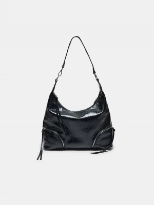 Obrázek produktu Stradivarius Kabelka Přes Rameno Se Zipy Black