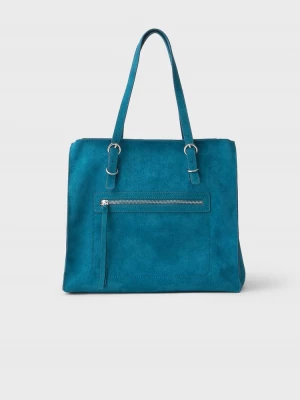 Obrázek produktu Stradivarius Kabelka Shopper Se Zipy Teal