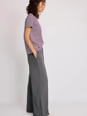 Obrázek produktu Stradivarius Kalhoty Jogger Wide Leg S Švem A Jemným Omakem Šedá