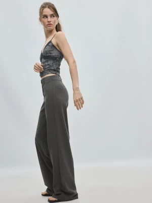 Obrázek produktu Stradivarius Kalhoty Wide Leg Dark Grey