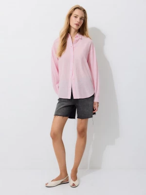 Obrázek produktu Stradivarius Košile S Lněným Efektem Dusty Rose
