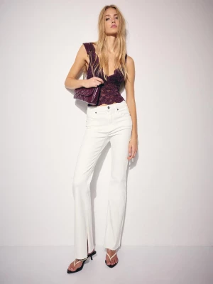 Obrázek produktu Stradivarius Krajkový Top Se Širokými Ramínky Purple