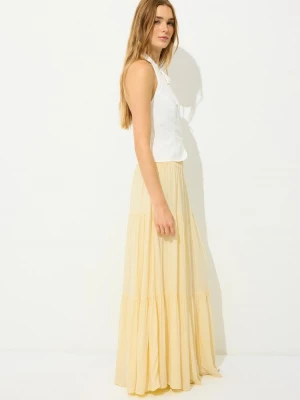 Obrázek produktu Stradivarius Midi Sukně Ve Venkovském Stylu Pastel Yellow