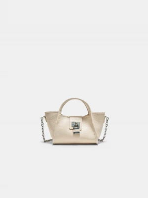 Obrázek produktu Stradivarius Mini Kabelka Crossbody S Detailem Zámečku Ecru