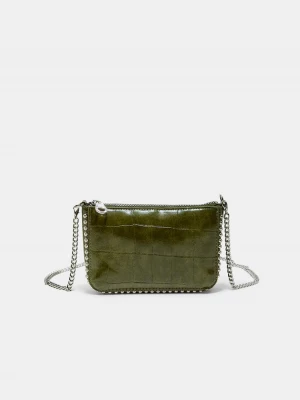 Obrázek produktu Stradivarius Mini Kabelka S Cvočky A Efektem Kroko Khaki