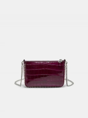 Obrázek produktu Stradivarius Mini Kabelka S Efektem Kroko Fuchsia