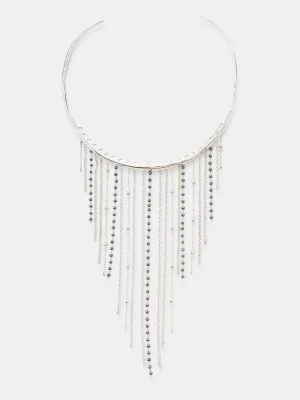 Obrázek produktu Stradivarius Náhrdelník Choker S Kaskádovým Efektem Šedá
