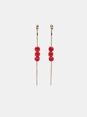 Obrázek produktu Stradivarius Náušnice S Rajčatovou Kaskádou Red