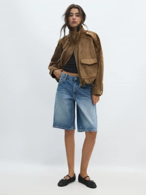 Obrázek produktu Stradivarius Oversize Bunda Imitací Semiše Stone