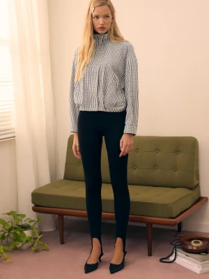 Obrázek produktu Stradivarius Oversize Bunda S Károvaným Vzorem Černá
