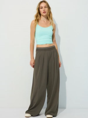 Obrázek produktu Stradivarius Palazzo Kalhoty Jogger S Elastickým Pasem Brown