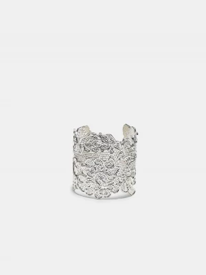 Obrázek produktu Stradivarius Pevný Náramek S Efektem Krajky Grey