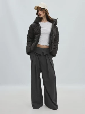 Obrázek produktu Stradivarius Prošívaná Bunda S Kapucí Black