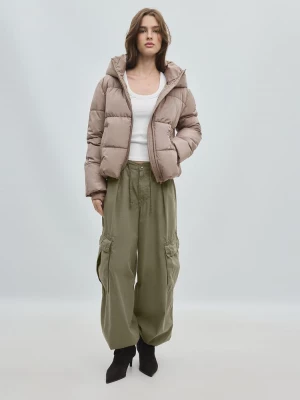 Obrázek produktu Stradivarius Prošívaná Bunda S Kapucí Brown