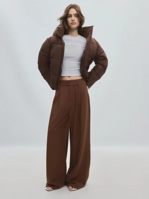 Obrázek produktu Stradivarius Prošívaná Bunda Kapucí Brown
