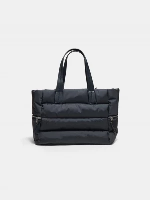 Obrázek produktu Stradivarius Prošívaná Kabelka Shopper Na Rameno Black