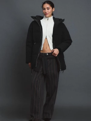 Obrázek produktu Stradivarius Prošívaný Kabát Střední Délky Black
