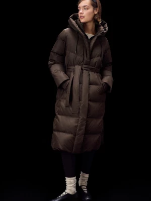 Obrázek produktu Stradivarius Prošívaný Péřový Kabát S Páskem Brown