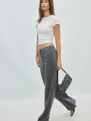 Obrázek produktu Stradivarius Rovné Slim Kalhoty Dark Grey